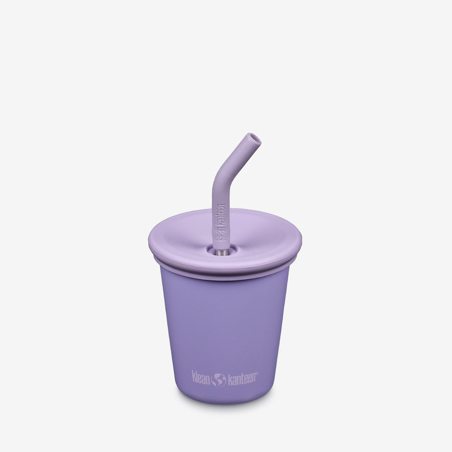 10oz (295ml) Kid's Cup with Straw Lid Paisley Purple