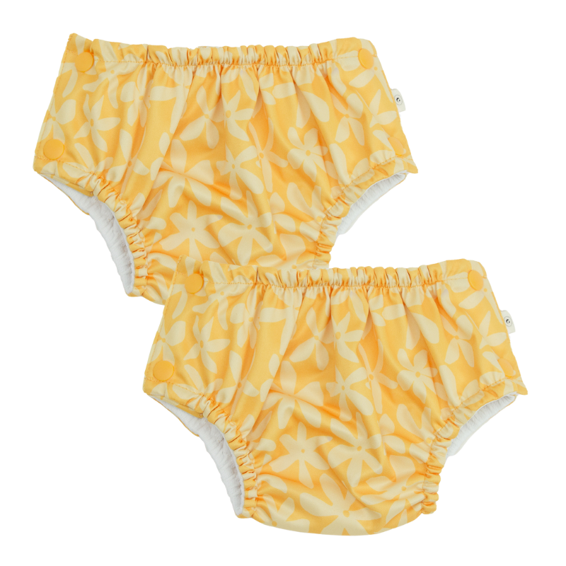 Econaps Reusable Swim Nappy 2 pack - Daisy - Medium 7-11kg