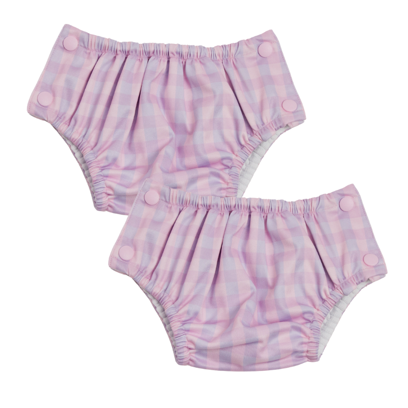 Econaps Reusable Swim Nappy 2 pack - Lilac - Large 11-13kg