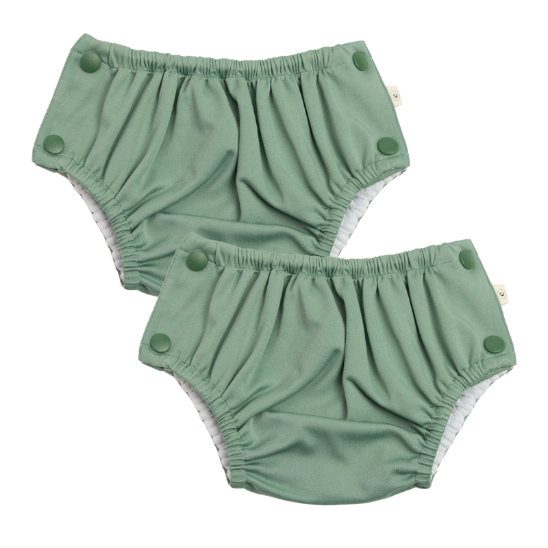 Econaps Reusable Swim Nappy 2 pack - Olive - Extra Large 13+kg