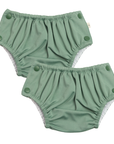 Econaps Reusable Swim Nappy 2 pack - Olive - Large 11-13kg