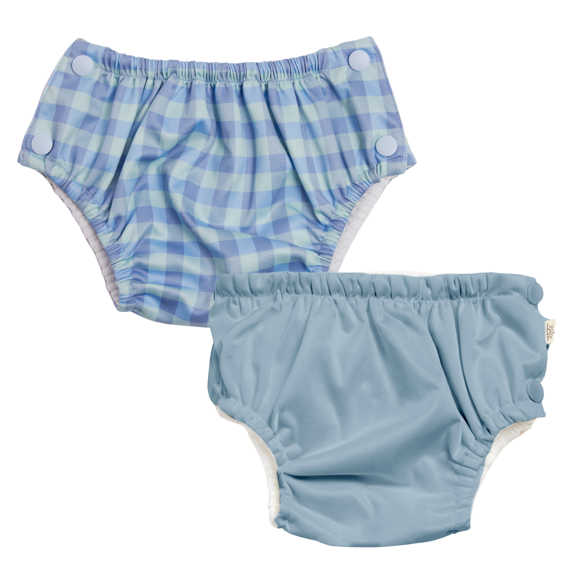 2 Pack of Swim Nappies | Sky + Cloud - Medium 7-11kg