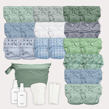 Full Time Cloth Bundle - Blues & Greens