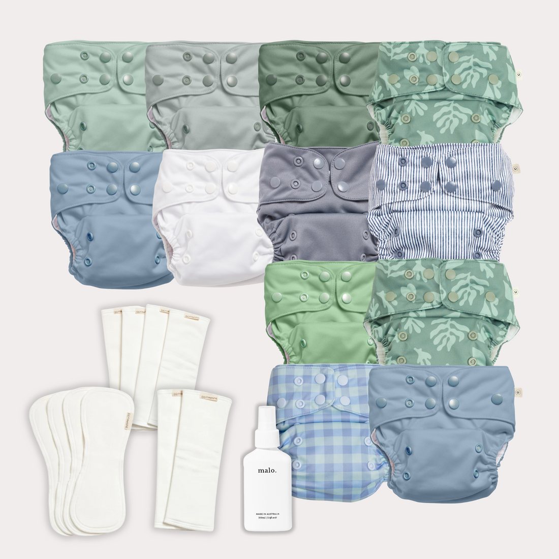 Part-Time Cloth Bundle - Blues & Greens