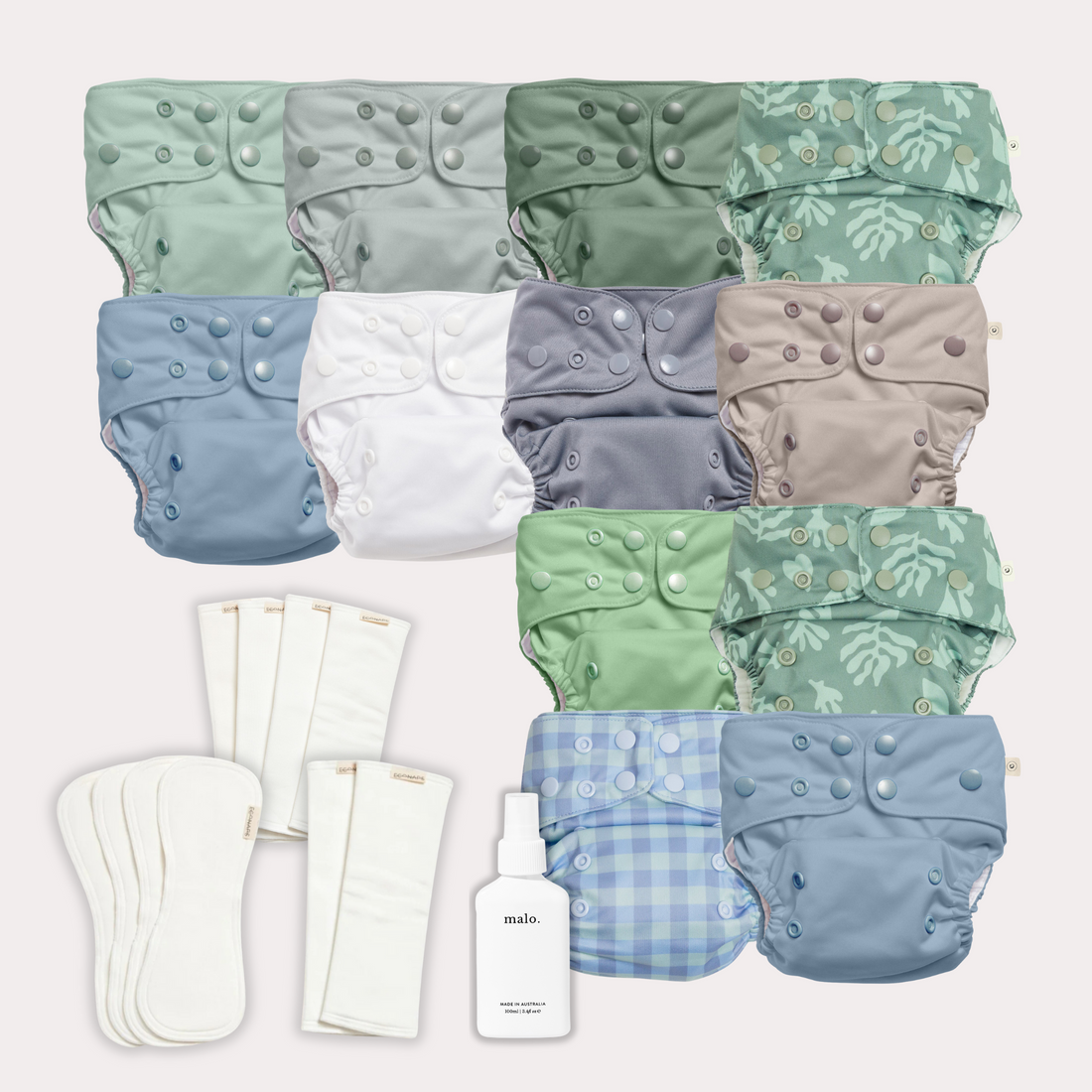 Part-Time Cloth Bundle - Blues & Greens