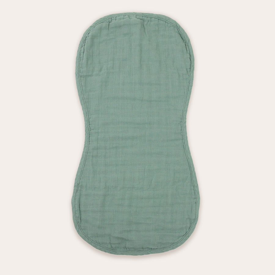 Olive / Olive Leaf Burp Cloth Duo