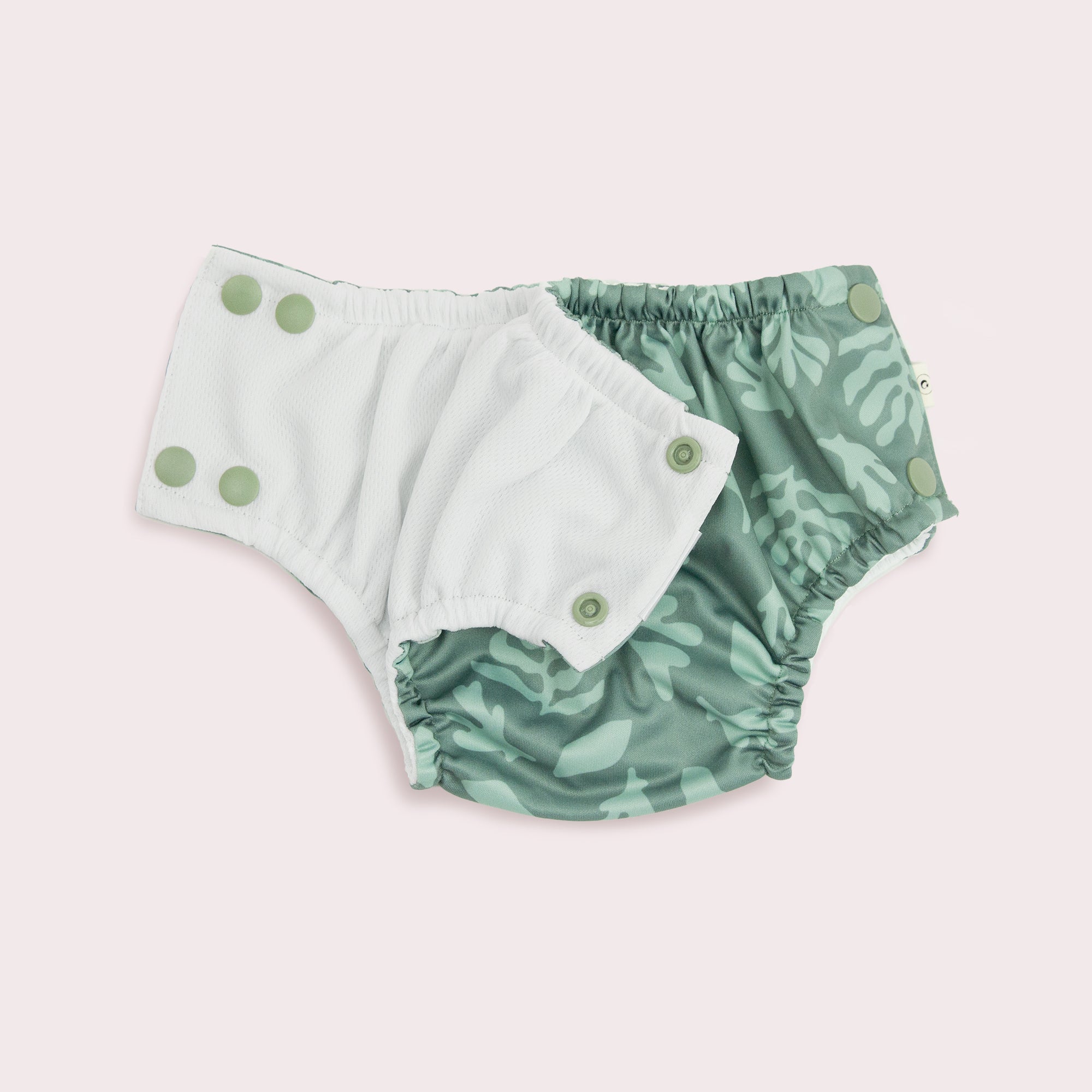 2 Pack of Swim Nappies | Sea Life + Olive - Large 11-13kg