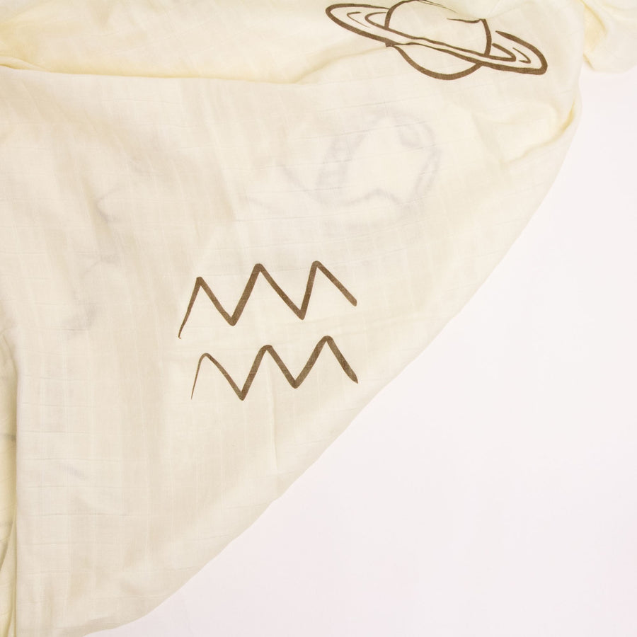 EcoNaps Muslin Swaddle - Zodiac - Aquarius