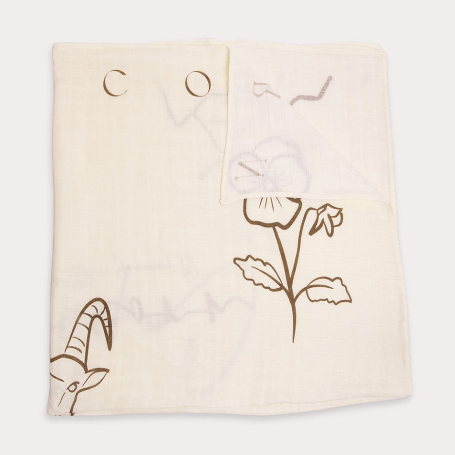 Zodiac Muslin Swaddle  - Capricorn