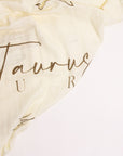 Zodiac Muslin Swaddle - Taurus