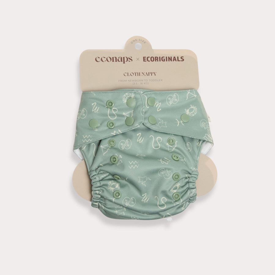 Zodiac 2.0 Modern Cloth Nappy - Sage