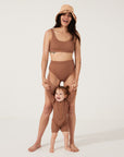 Cocoa Embrace Swim Crop