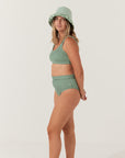 Olive Embrace Swim Crop