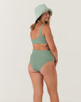 Olive Embrace Swim Crop