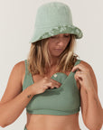 Olive Embrace Swim Crop