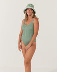 Olive Curve One Piece