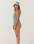 Olive Curve One Piece