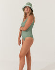 Olive Curve One Piece