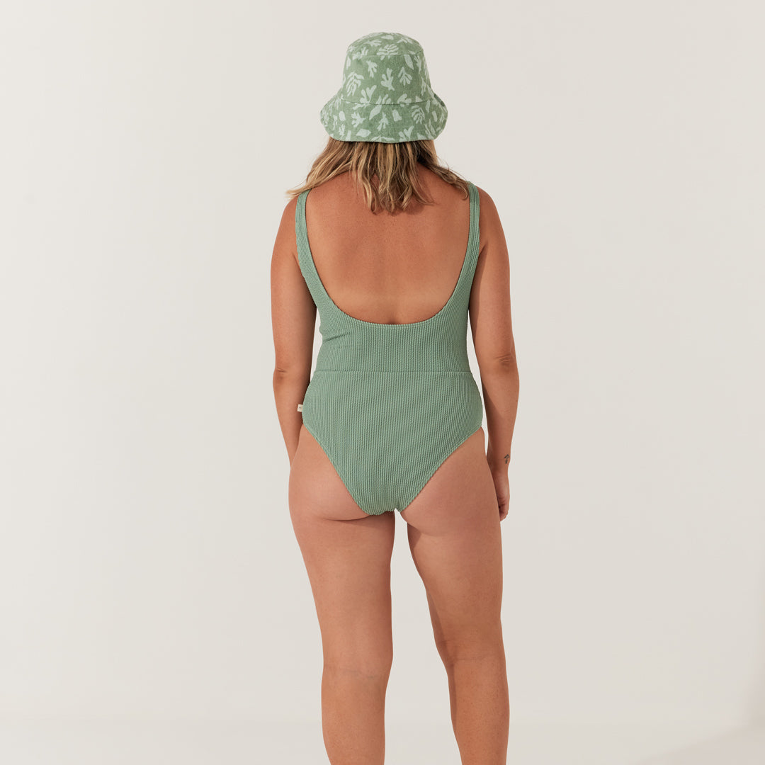 Olive Curve One Piece