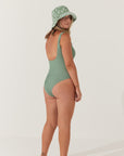 Olive Curve One Piece