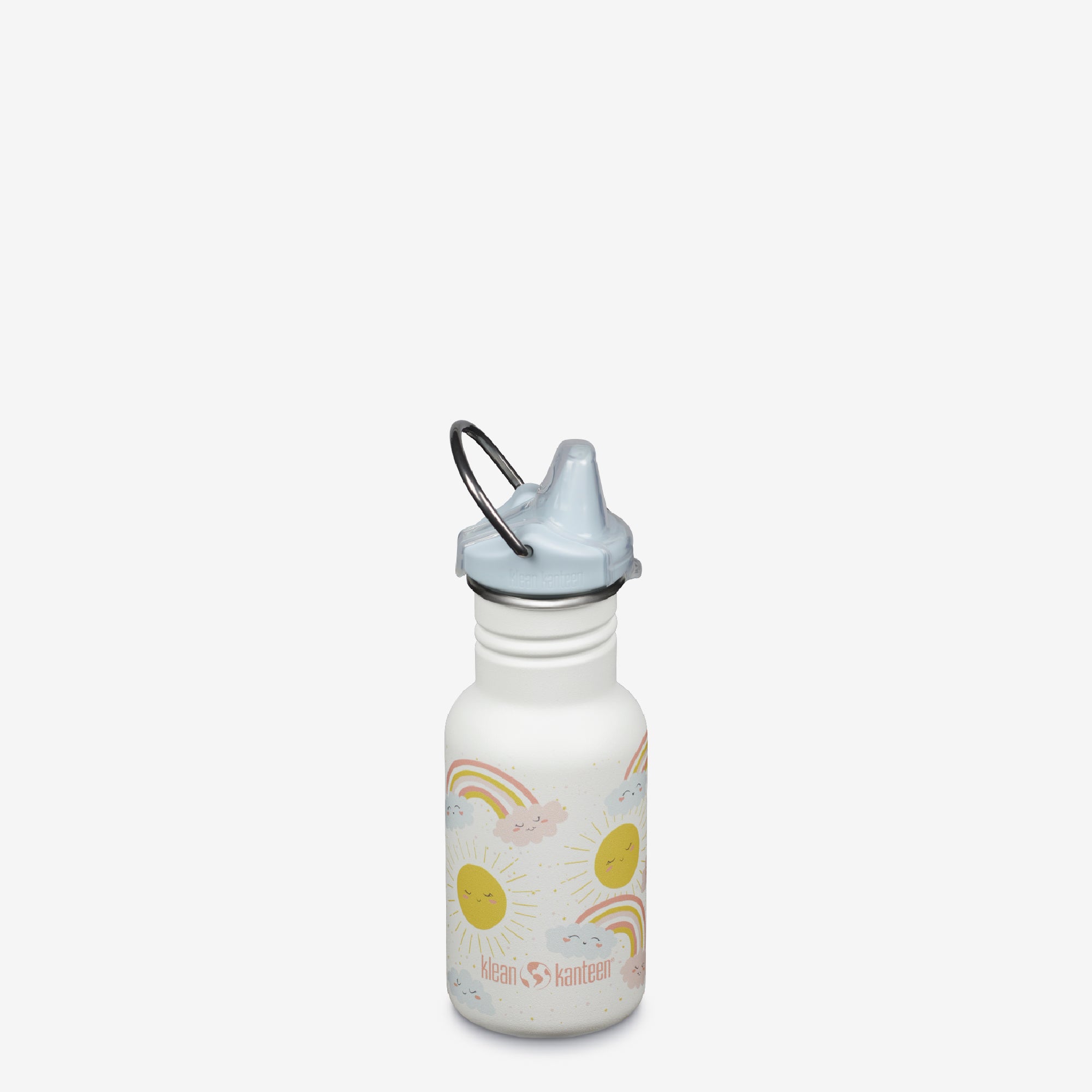 12oz (355ml) Classic Kid&#39;s Sippy Bottle Rainbows White