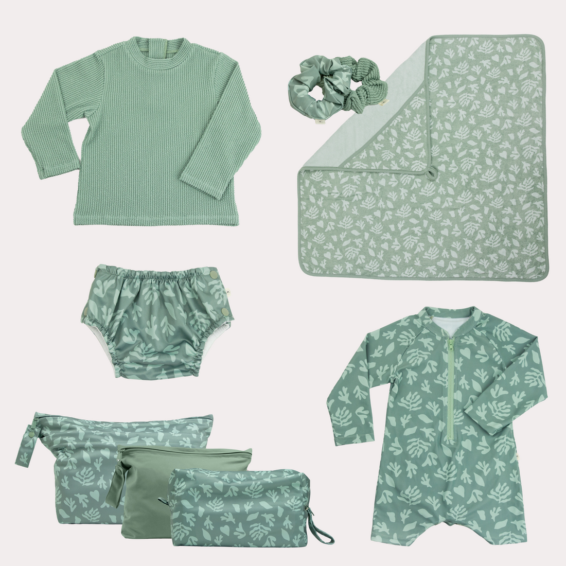 Sea Life Olive Swim Bundle