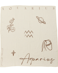 EcoNaps Muslin Swaddle - Zodiac - Aquarius