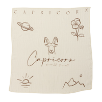 EcoNaps Muslin Swaddle - Zodiac - Capricorn