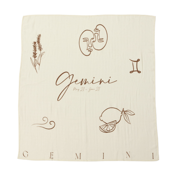 EcoNaps Muslin Swaddle - Zodiac - Gemini