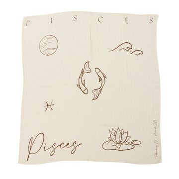 EcoNaps Muslin Swaddle - Zodiac - Pisces